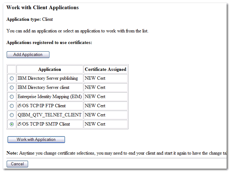 Work with Client Applications